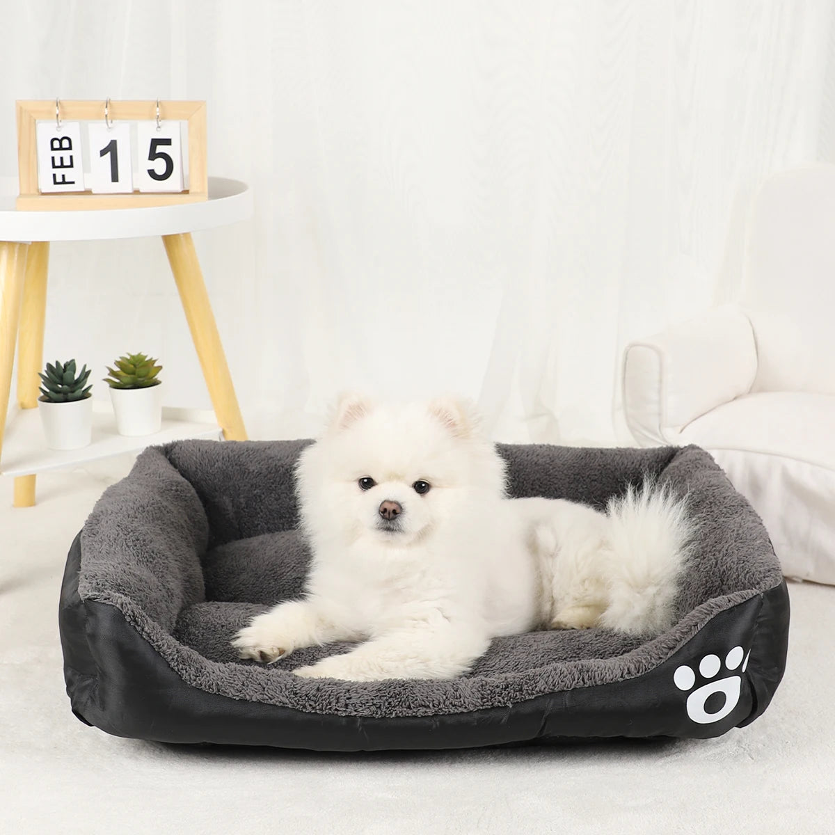 Dog Bed Pet Beds Cats Sofa Accessories Small Puppy Large Cushion Dogs Pet Supplies Baskets Large Basket Mat Bedding Kennel Fluffy