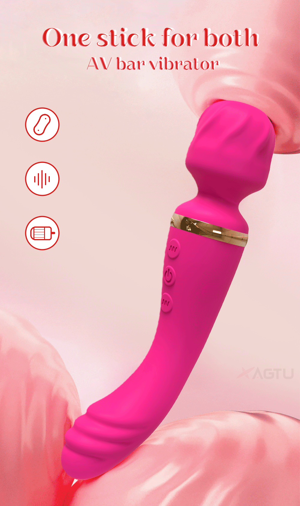 2 Motors AV Vibrator for Women G Spot Clit Clitoris Stimulator USB Rechargeable Vagina Massager Female Sex Toys Adults Goods