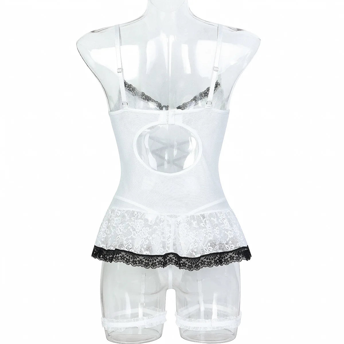 Ellolace Shapewear Lingerie Thongs Lace Hemline Suckers Erotic Costumes For Women Elegant 2-Piece Sets Sexy Girl Seamless Outfit