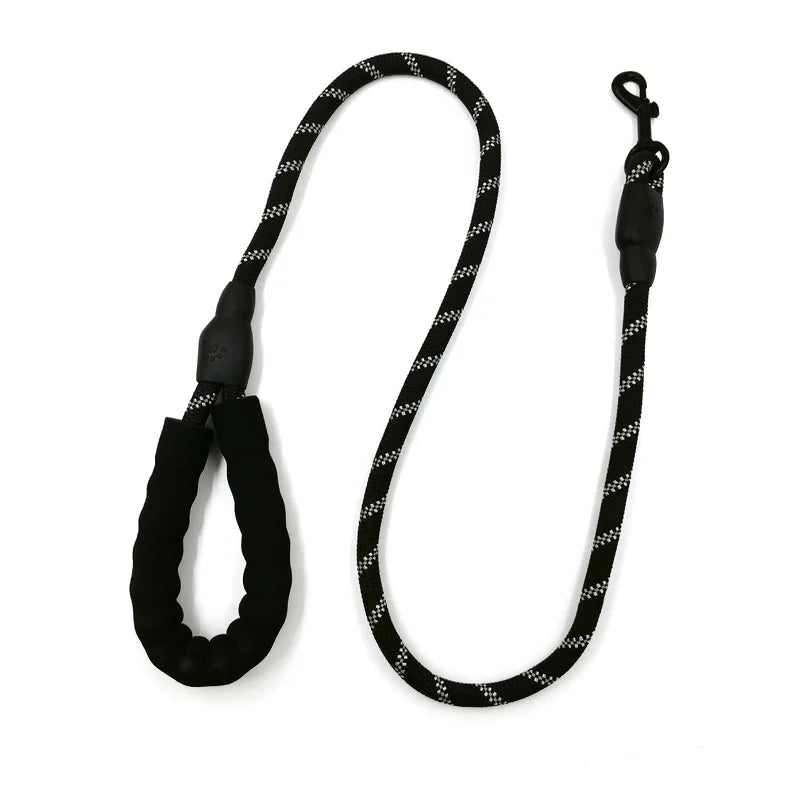 Pet Leash Reflective Strong Dog Leash With Comfortable Padded Handle Heavy Duty Training Durable Nylon Rope Leashes