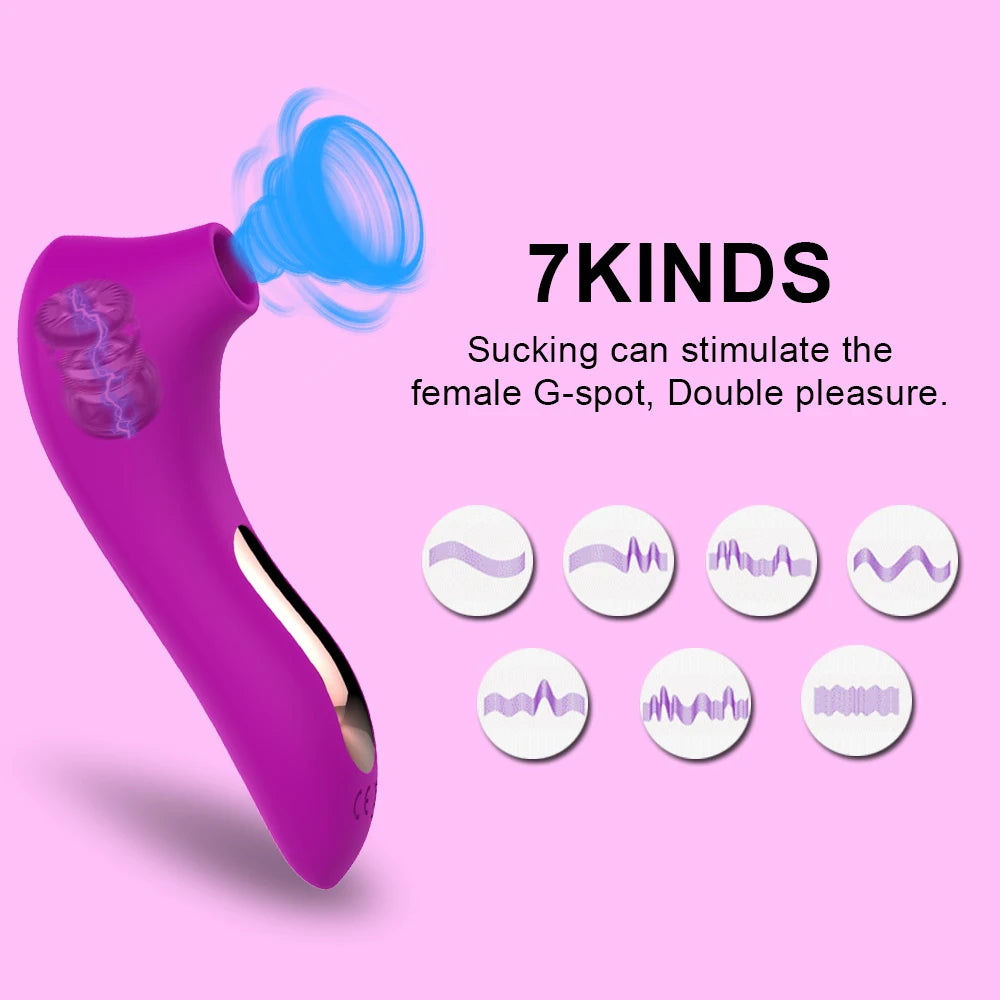 Sucker Clitoris Sucking Vibrator Female Clit Nipple Oral Vacuum Stimulator Massager Sex Toys Adults Goods for Women