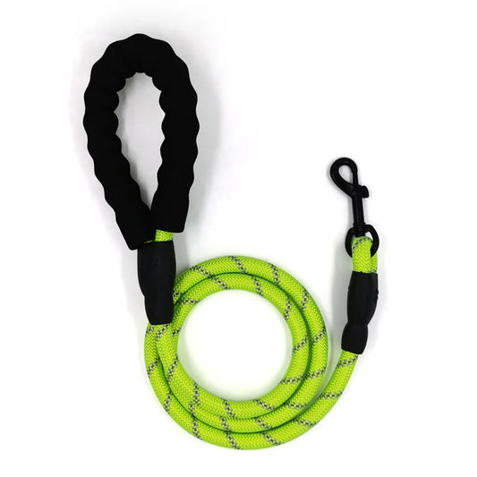 Pet Leash Reflective Strong Dog Leash With Comfortable Padded Handle Heavy Duty Training Durable Nylon Rope Leashes