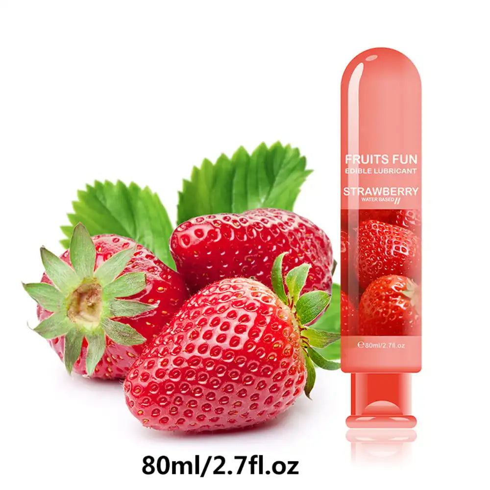 80ml Adult Sexual Body Smooth Fruity Lubricant Gel Edible Flavor Sex Health Product Perfect To Warm Up Sensual Massage Sex Toys