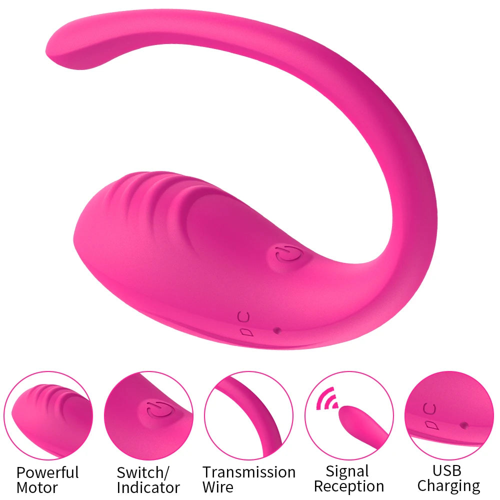 APP Controlled Vaginal Vibrators G Spot 9 Speed ​​Anal Vibrating Egg Massager Wearable Stimulator Adult Sex Toys for Women Couples