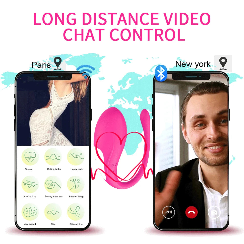 APP Controlled Vaginal Vibrators G Spot 9 Speed ​​Anal Vibrating Egg Massager Wearable Stimulator Adult Sex Toys for Women Couples