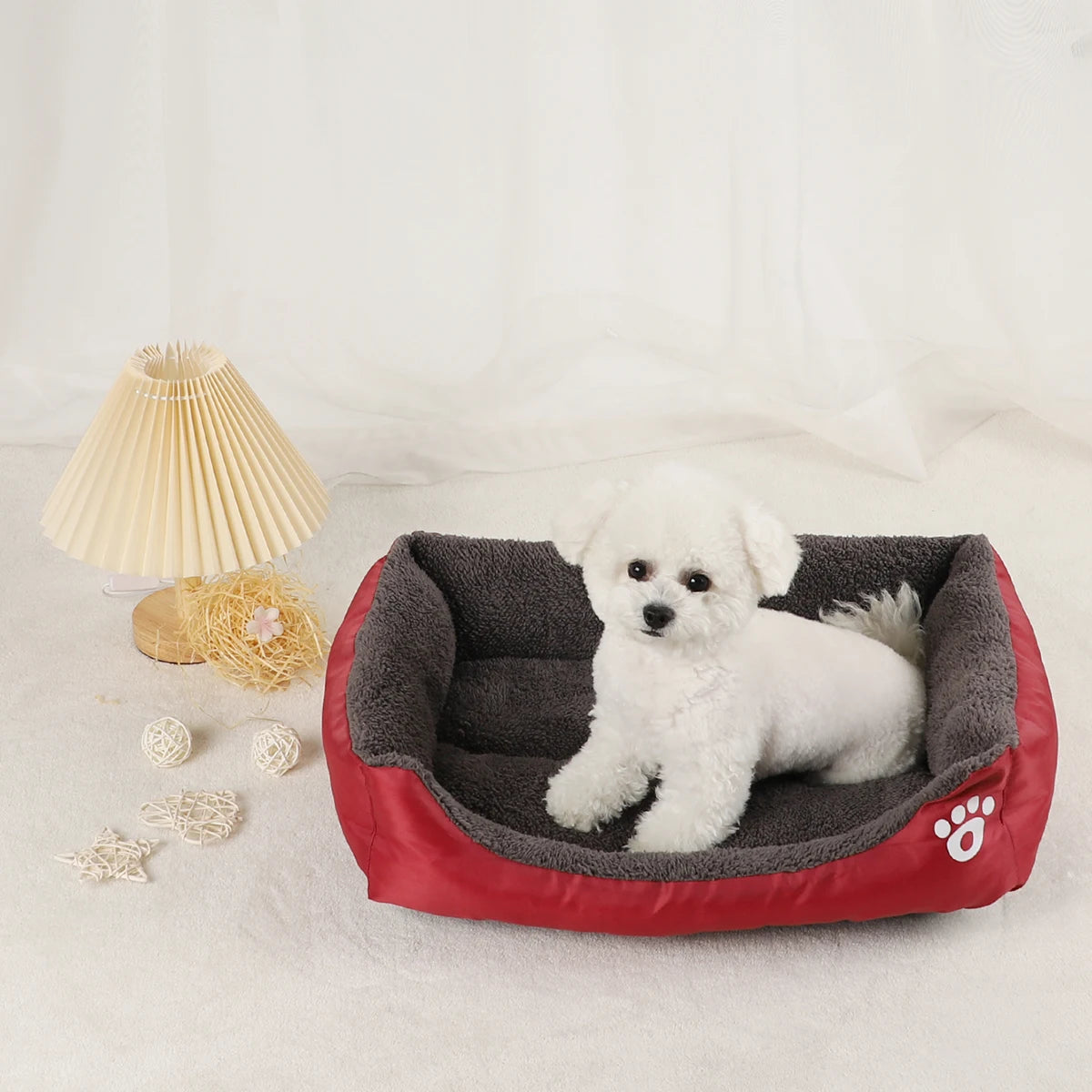 Dog Bed Pet Beds Cats Sofa Accessories Small Puppy Large Cushion Dogs Pet Supplies Baskets Large Basket Mat Bedding Kennel Fluffy
