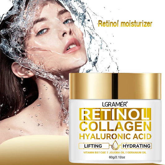 Retinol Face Cream Moisturizing Wrinkle Remover Collagen Hyaluronic Acid Creams Skin Care Cosmetic for Women&amp;Men