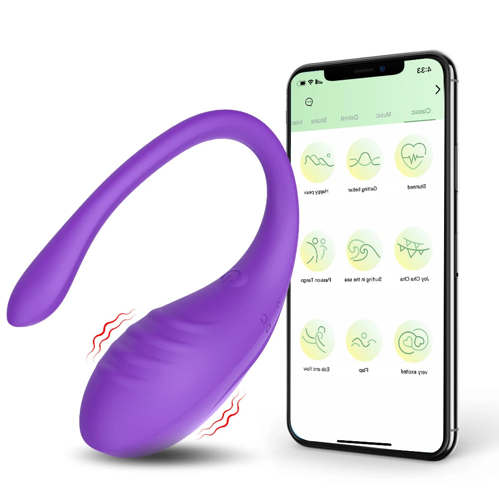 APP Controlled Vaginal Vibrators G Spot 9 Speed ​​Anal Vibrating Egg Massager Wearable Stimulator Adult Sex Toys for Women Couples