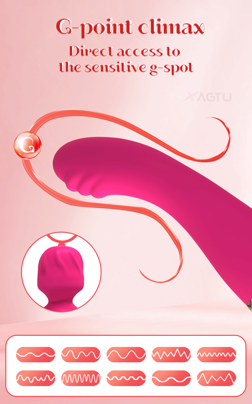 2 Motors AV Vibrator for Women G Spot Clit Clitoris Stimulator USB Rechargeable Vagina Massager Female Sex Toys Adults Goods