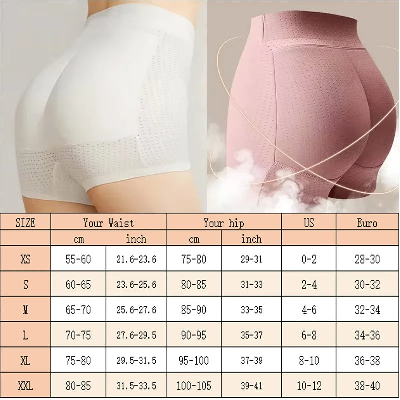GUUDIA Padded Booty Shapewear Panties Bum Enhancer Butt Enhancement Body Shaper Women Buttock Lift Not Removable Pad Cusion Buns