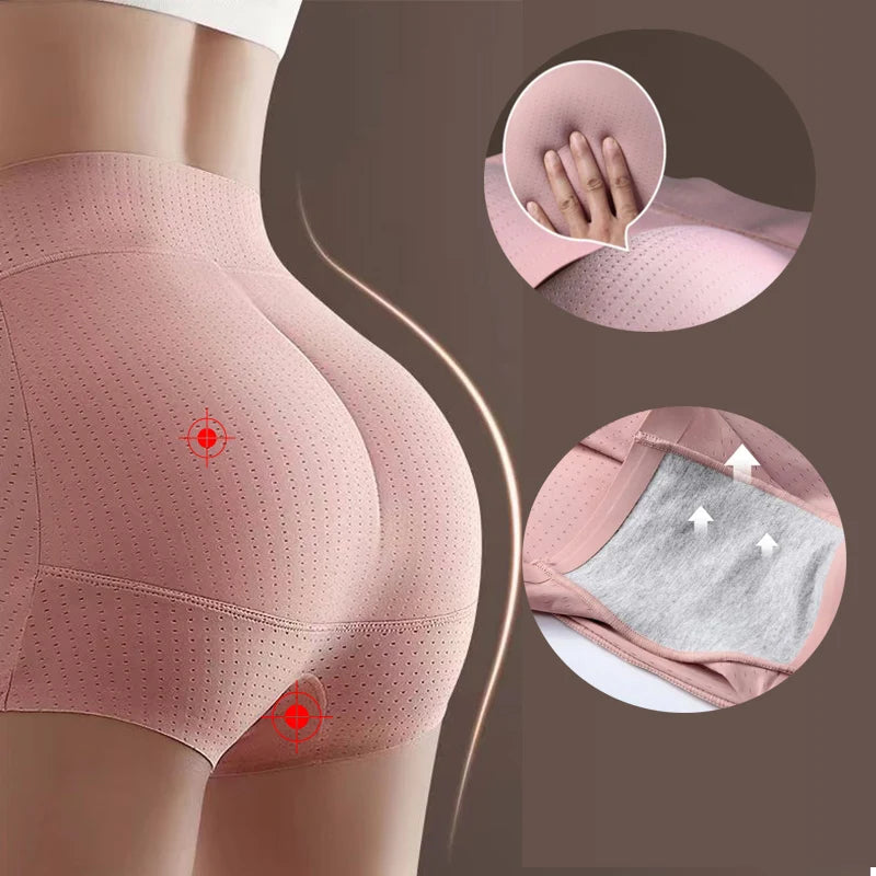 GUUDIA Padded Booty Shapewear Panties Bum Enhancer Butt Enhancement Body Shaper Women Buttock Lift Not Removable Pad Cusion Buns