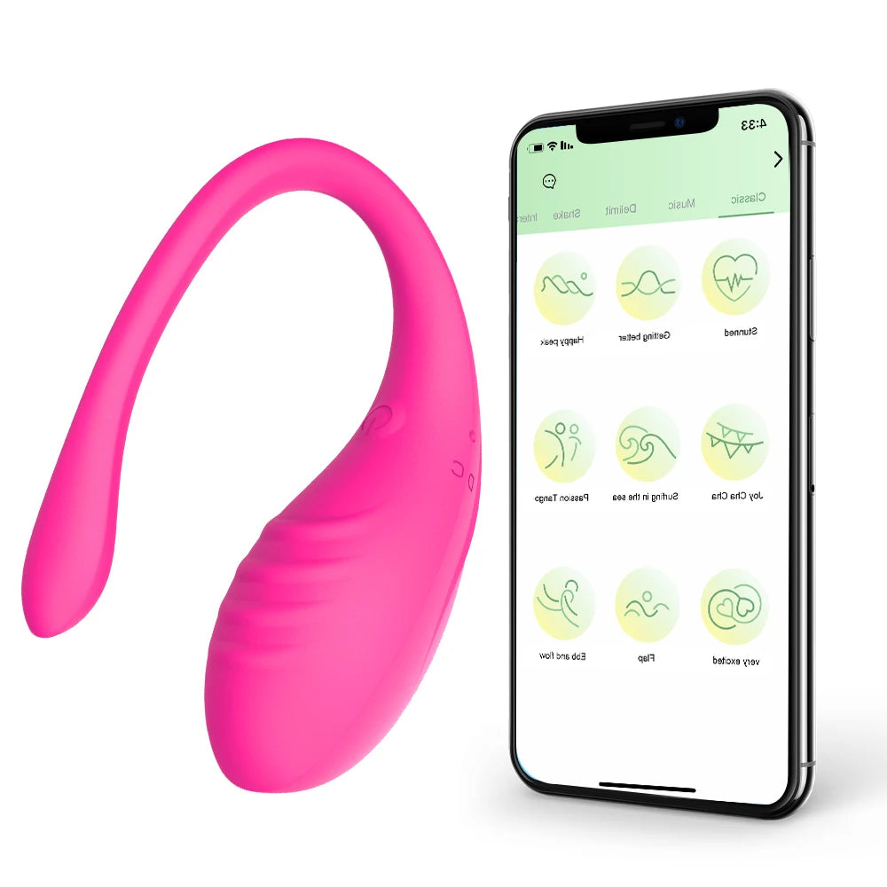 APP Controlled Vaginal Vibrators G Spot 9 Speed ​​Anal Vibrating Egg Massager Wearable Stimulator Adult Sex Toys for Women Couples