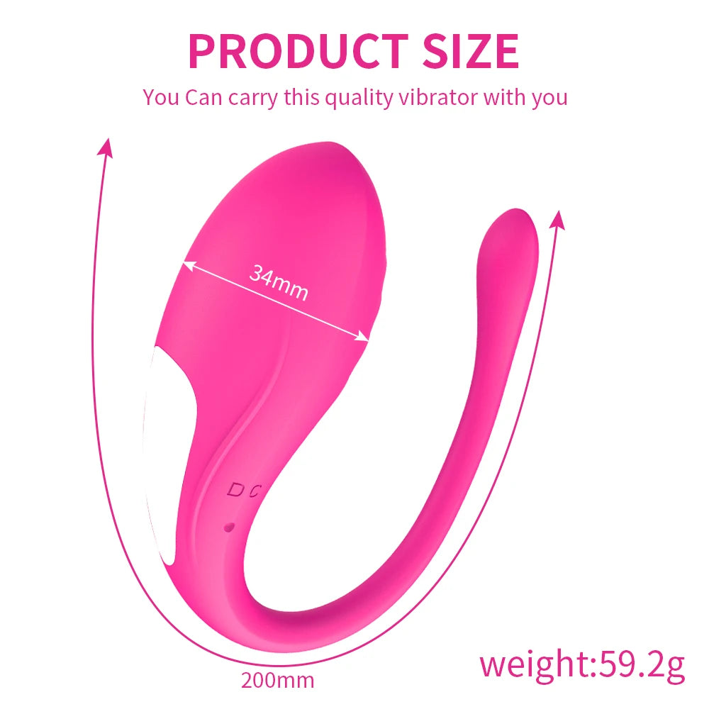APP Controlled Vaginal Vibrators G Spot 9 Speed ​​Anal Vibrating Egg Massager Wearable Stimulator Adult Sex Toys for Women Couples