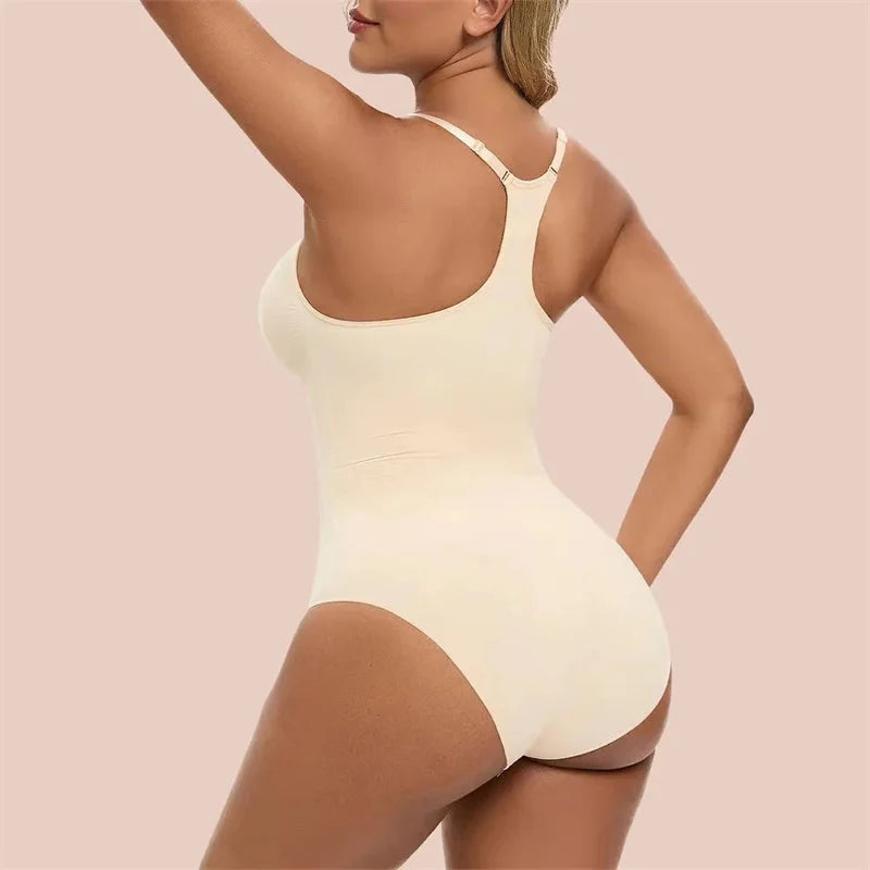 GUUDIA Racerback Bodysuits Control Shaper Butt Lifting Jumpsuit Tummy Control Wait Trimmer Body Shaper Women Stretchy Elastic