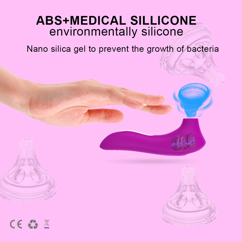 Sucker Clitoris Sucking Vibrator Female Clit Nipple Oral Vacuum Stimulator Massager Sex Toys Adults Goods for Women