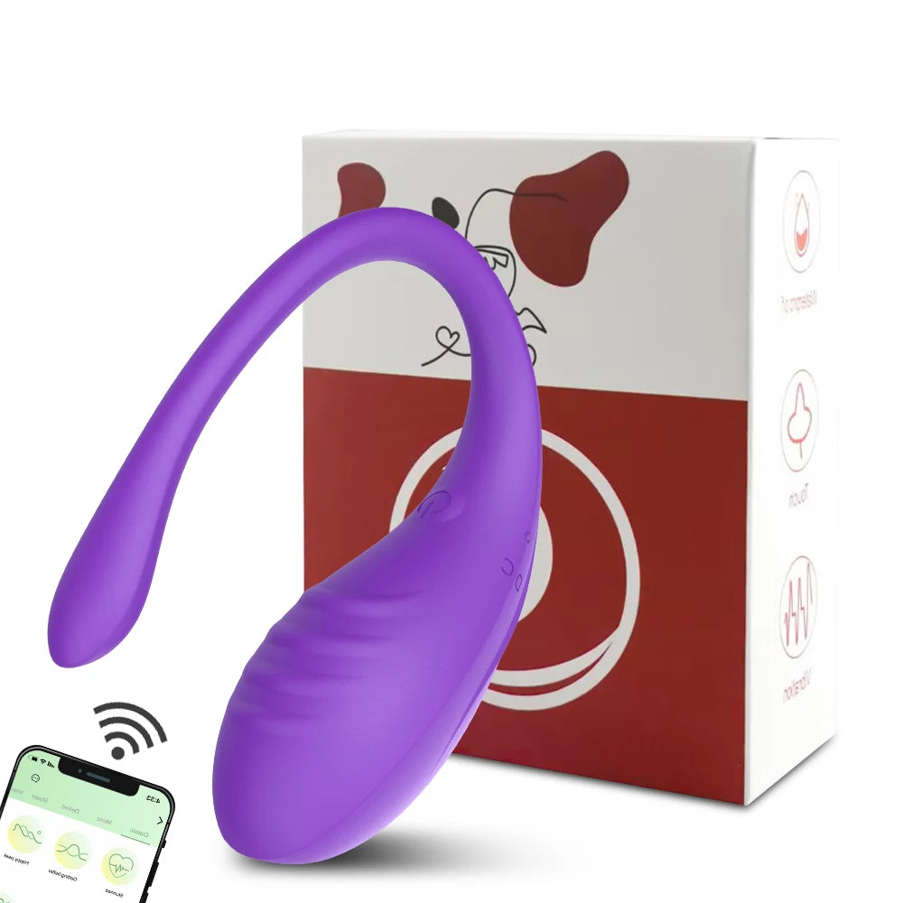 APP Controlled Vaginal Vibrators G Spot 9 Speed ​​Anal Vibrating Egg Massager Wearable Stimulator Adult Sex Toys for Women Couples