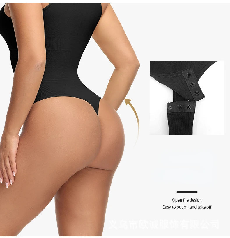 Full Body Shapewear Women Bodysuit Shaper Butt Lifter Buttock Hip Tummy Control Sculpting Thong Slimming Sheath Woman Flat Belly
