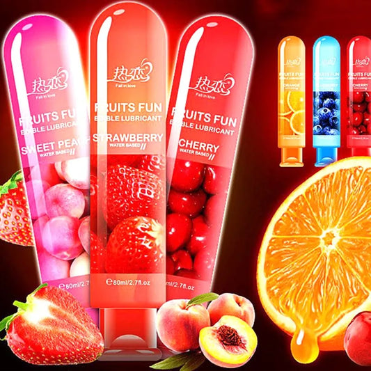 Fruity Lubricant Strawberry Flavor Lubricant Sex Lube Water Based Lubricant Oral Sex Anal Sex Masturbation Vagina Orgasm Gel