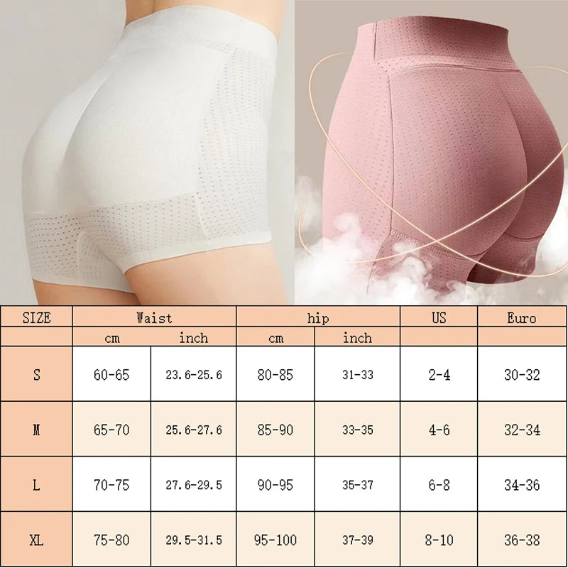 GUUDIA Padded Booty Shapewear Panties Bum Enhancer Butt Enhancement Body Shaper Women Buttock Lift Not Removable Pad Cusion Buns